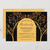 Wiedersehen Einladung der Golden Orange Tree Famil (Vorne/Hinten)