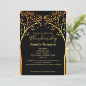 Wiedersehen Einladung der Golden Orange Tree Famil (Stehend Vorderseite)