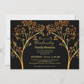 Wiedersehen Einladung der Golden Orange Tree Famil (Vorderseite)