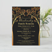 Wiedersehen Einladung der Golden Orange Tree Famil (Stehend Vorderseite)