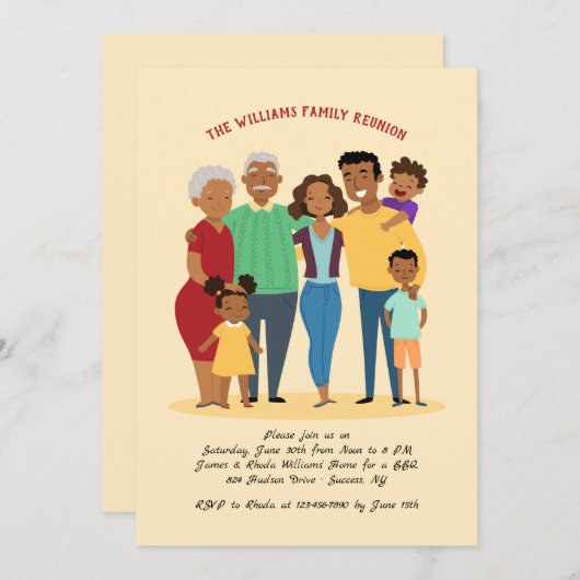 Wiedersehen-Einladung Einladung (Vorne/Hinten)