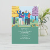 Wiedersehen-Einladung Einladung (Stehend Vorderseite)