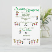 Wiedersehen-Einladung Einladung (Stehend Vorderseite)