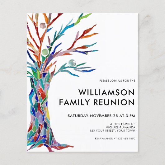 Wiedersehen Einladung Flyer der Haushaltsfamilie (Vorne)