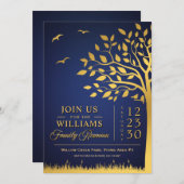 Wiedersehen-Einladung für benutzerdefinierte Navy Einladung (Vorne/Hinten)