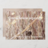 Wiedersehen-Einladung für Bird Nest Zuhause Family Einladung (Vorne/Hinten)