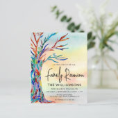 Wiedersehen-Einladung für eine Familie von Haushal (Stehend Vorderseite)