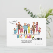 Wiedersehen-Einladung für Großfamilien Einladung (Stehend Vorderseite)