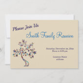 Wiedersehen-Einladung für Nebula Tree Family Einladung (Vorderseite)