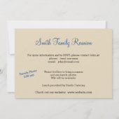 Wiedersehen-Einladung für Nebula Tree Family Einladung (Rückseite)