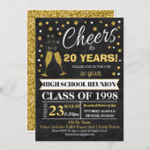 Wiedersehen-Einladung - Imitate-Tafel Einladung (Vorne/Hinten)