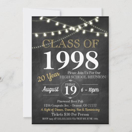 Wiedersehen Einladung - Jedes Jahr! (Vorderseite)