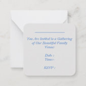 Wiedersehen-Einladung Mitteilungskarte (Rückseite)