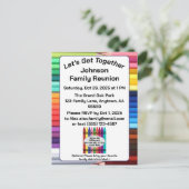 Wiedersehen-Einladung Postkarte (Stehend Vorderseite)