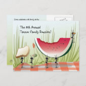 Wiedersehen-Einladung Postkarte (Vorne/Hinten)