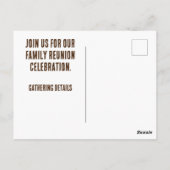 Wiedersehen Einladung Rustikaler Urlaub am See Postkarte (Rückseite)