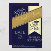 Wiedersehen-Einladung Save The Date (Vorne/Hinten)