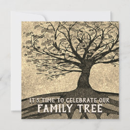 Wiedersehen-Einladung von Familienbaum Einladung