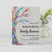 Wiedersehen-Einladung von Familienbaum Rustic Fami Einladung (Stehend Vorderseite)