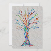 Wiedersehen-Einladung von Familienbaum Rustic Fami Einladung (Rückseite)