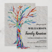 Wiedersehen-Einladung von Familienbaum Rustic Fami Einladung (Vorne/Hinten)