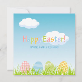 Wiedersehen-Einladung zur Osterfamilie Party Einladung