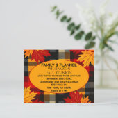 Wiedersehen - Einladung zur Postkarte für Familie (Stehend Vorderseite)