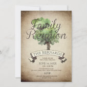 Wiedersehen Einladung zur Vintagen Familie von Was (Vorderseite)