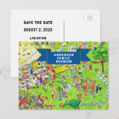 Wiedersehen-Einladungen Ankündigungspostkarte (Vorne/Hinten)