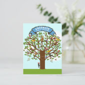 Wiedersehen-Einladungen Ankündigungspostkarte (Stehend Vorderseite)