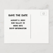 Wiedersehen-Einladungen Ankündigungspostkarte (Rückseite)