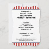 Wiedersehen-Einladungen Einladung (Rückseite)