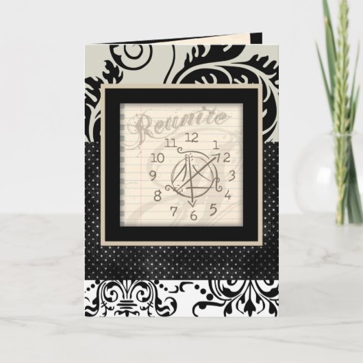 Wiedersehen-Einladungen für die Uhr Einladung (Vorderseite)