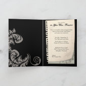 Wiedersehen-Einladungen für die Uhr Einladung (Innenseite)