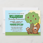 Wiedersehen-Einladungen für Eichhörnchen Einladung (Vorderseite)