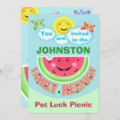 Wiedersehen / Einladungen im Sommer B-B-Q (Vorne/Hinten)