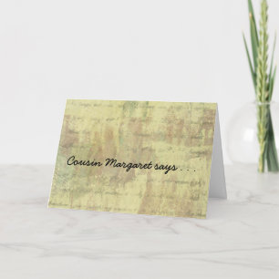 Wiedersehen Einladungen zur antiken Shabby-Familie