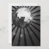 Wiedersehen Einladungen zur Black Disco Ball Class (Rückseite)