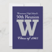 Wiedersehen Einladungen zur Wasserstadt High Schoo (Vorderseite)