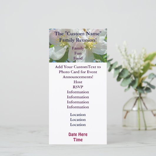 Wiedersehen-Einladungs-Karten für Veranstaltungen (Stehend Vorderseite)