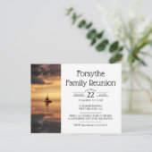 Wiedersehen Einladungspostkarte (Stehend Vorderseite)