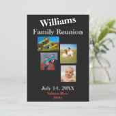 Wiedersehen erstellen Sie Ihre eigene Einladung (Stehend Vorderseite)