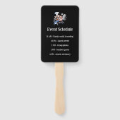 Wiedersehen Event-Zeitplan für Pig Mascot-Familie Fächer (Rückseite)