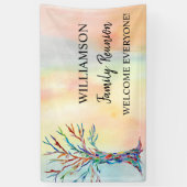 Wiedersehen Family Tree Begrüßungsbanner Banner (Vertikal)
