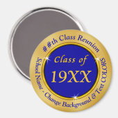 Wiedersehen-Favoriten für Blue und Gold-Cheap-Klas Magnet (Vorderseite/Rückseite)