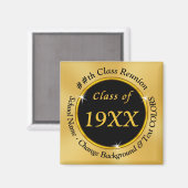 Wiedersehen-Favoriten für Schwarz- und Goldpreiskl Magnet (Vorderseite/Rückseite)