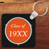 Wiedersehen-Favoriten, Orange ändern, Weiß Schlüsselanhänger (Rückseite)