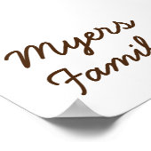 Wiedersehen Finger Print Tree (Matte) Poster (Ecke)