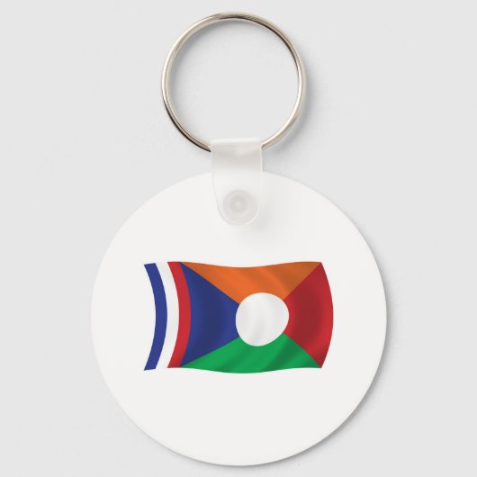 Wiedersehen Flag Schlüsselanhänger (Vorderseite)