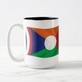 Wiedersehen Flag-Tasse Zweifarbige Tasse (Links)